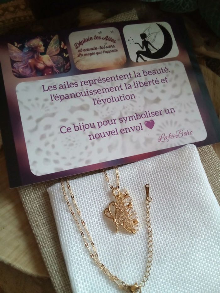 Collier papillon 🦋.
