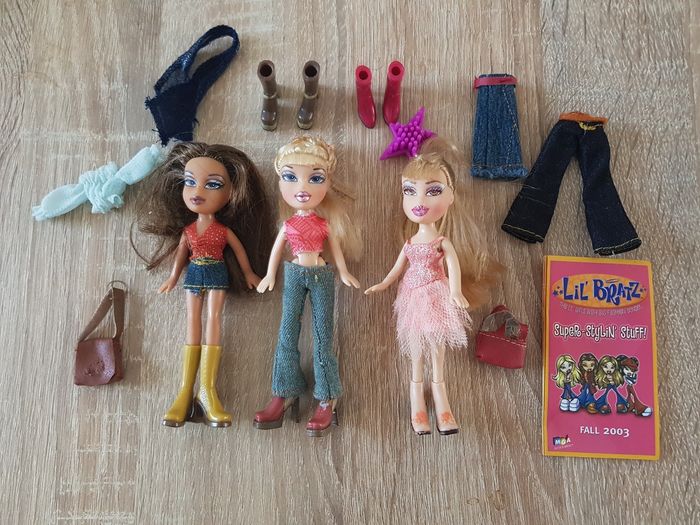 Lil' Bratz, lot de 3 poupées et accessoires
