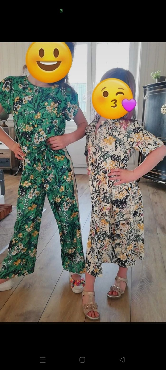 Lot combinaison et robe longue jbc 6/7ans - photo numéro 2
