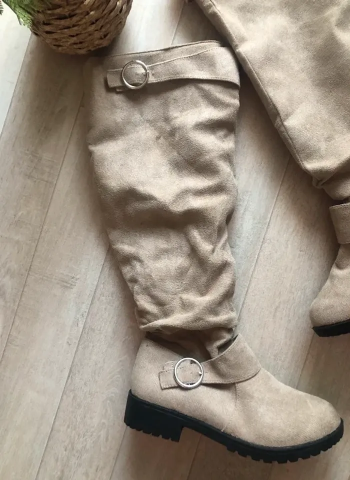 Bottes beige Daim Allure - photo numéro 2