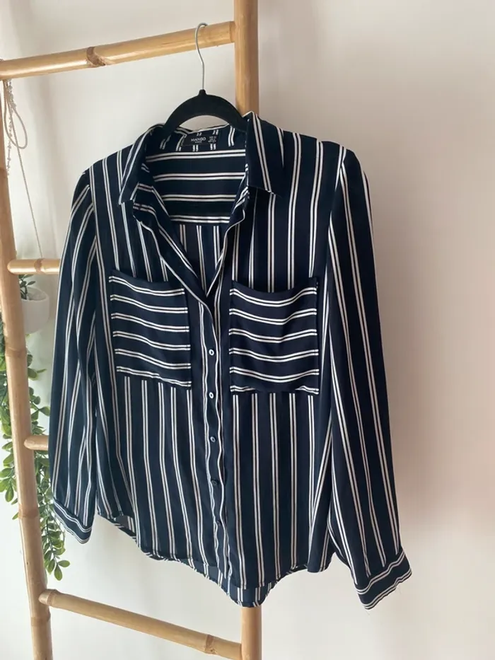 Chemise rayée marine - photo numéro 3
