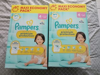 2 cartons pampers premium protection taille 4 neuf jamais ouvert 