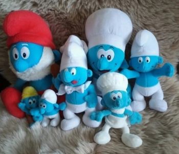 Lot peluches Schtroumpf
