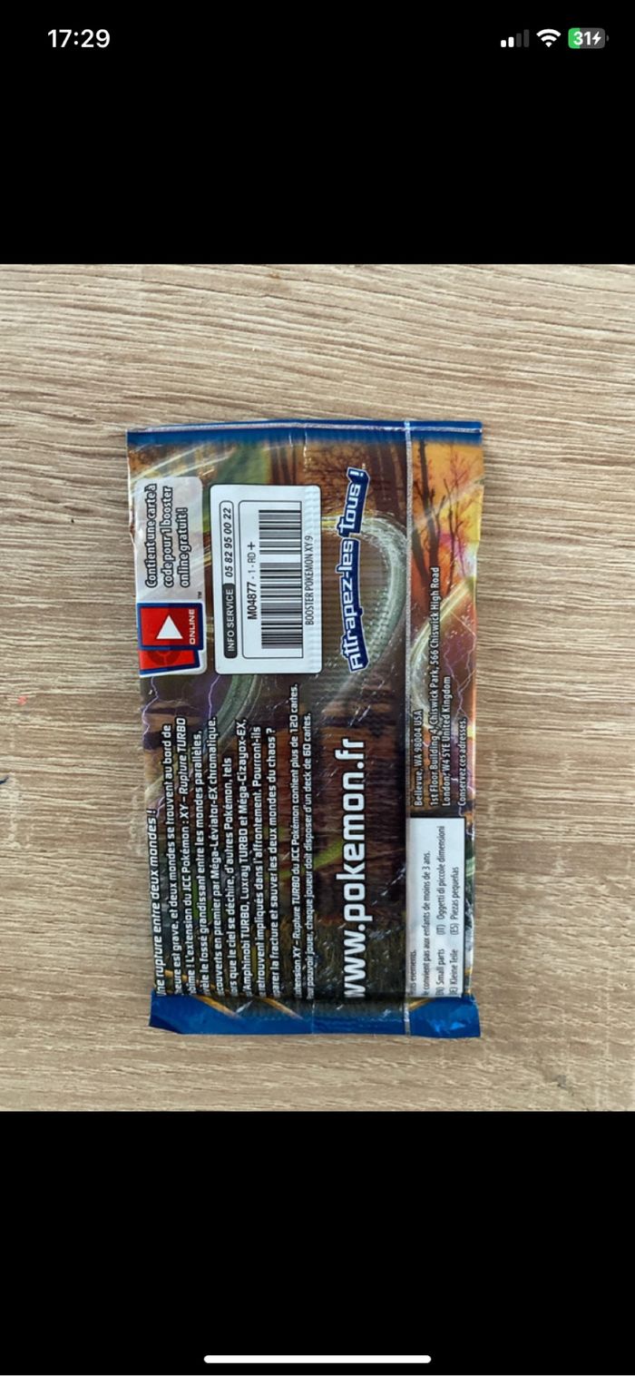 Booster pokemon rupture turbo neuf - photo numéro 2