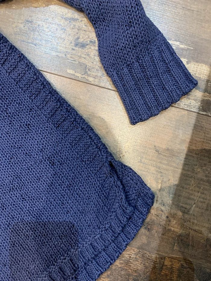 Pull bleu 85% coton - photo numéro 6