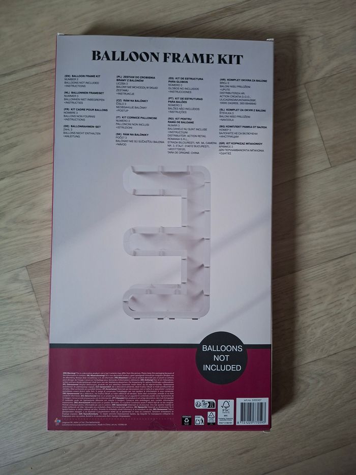 Lot 2 Structures Chiffres pour Ballons (2, 3) - NEUF - photo numéro 2