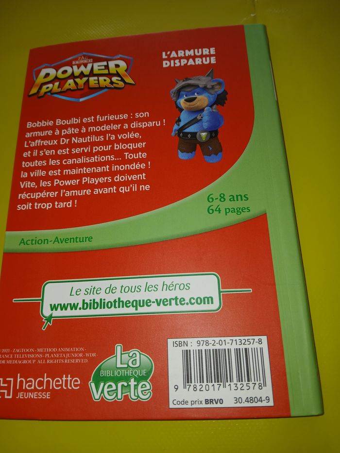 livre bibliotheque verte power players 6/8ans - photo numéro 2