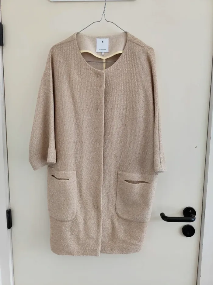 Belle veste Xandres beige intersaison M - photo numéro 5