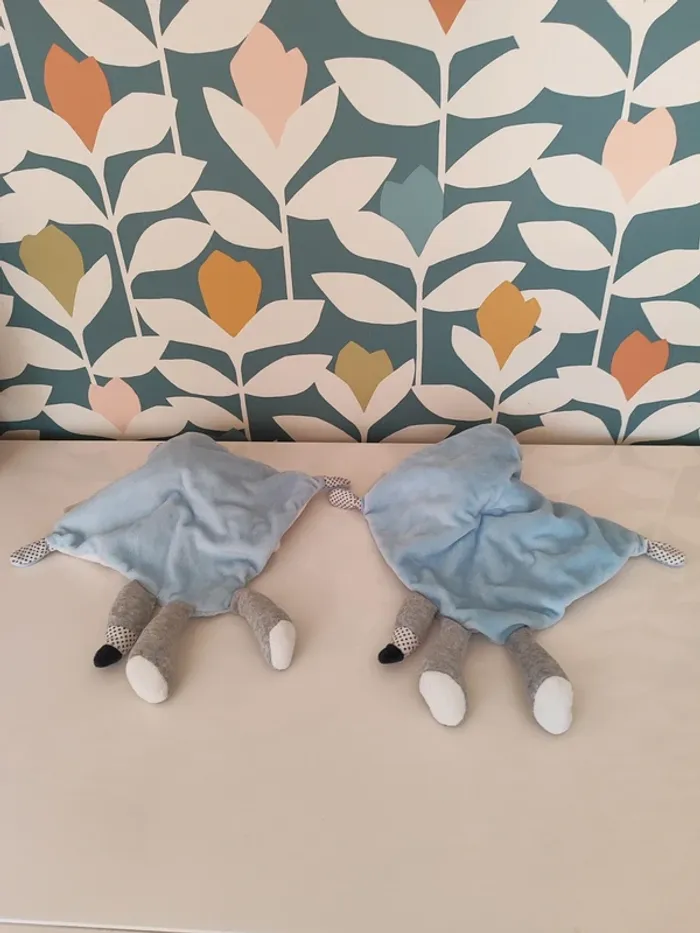 Doudou plat chat renard tex - photo numéro 2