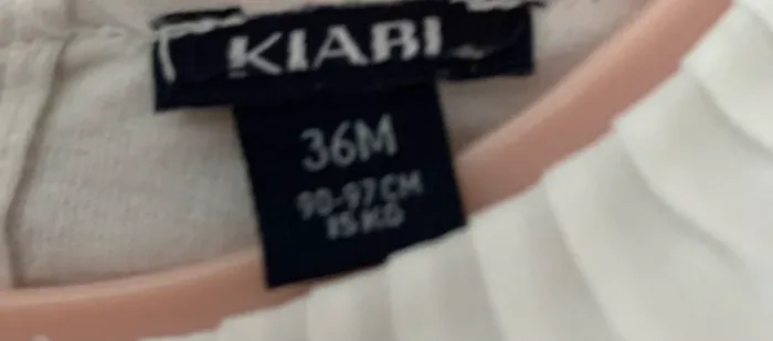 T-shirt fille blanc avec inscription - kiabi - 36 mois - photo numéro 3
