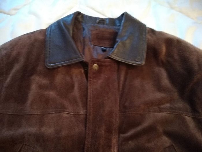 Veste en croûte de cuir marron - photo numéro 4