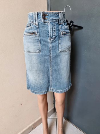 Jupe en jeans bleu clair