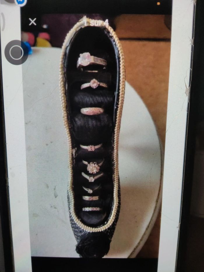 Bague plaqué or et argent 52 54 - photo numéro 10