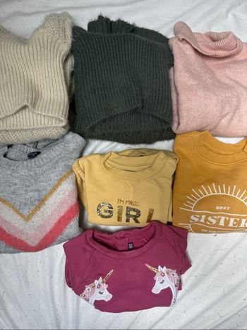Lot de 7 pulls/sweats/col roulés Kiabi & Sergent Major