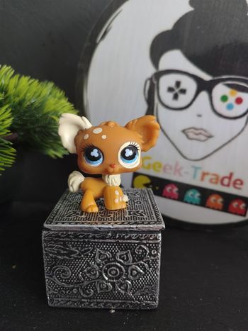 Lps0805 Littlest Petshop Pet Shop LPS Authentic Dog Papillon Chihuahua Chien 528