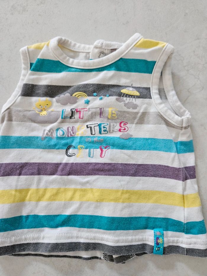 Haut débardeur bébé fille 1 mois or Orchestra U27 - photo numéro 2