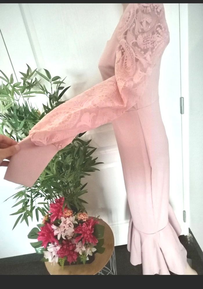 Belle robe de soirée rose Shein taille M neuve - photo numéro 6