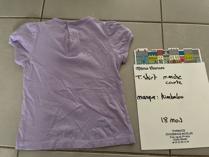 T shirt fille 18 mois - photo numéro 3