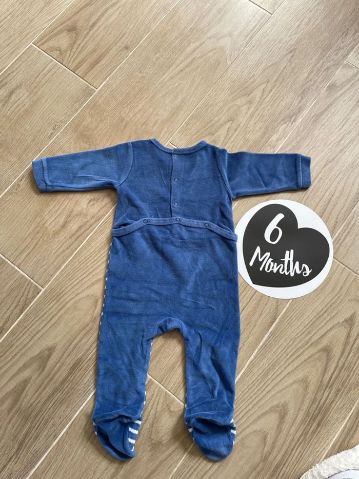 Pyjama velour 6 mois - photo numéro 2