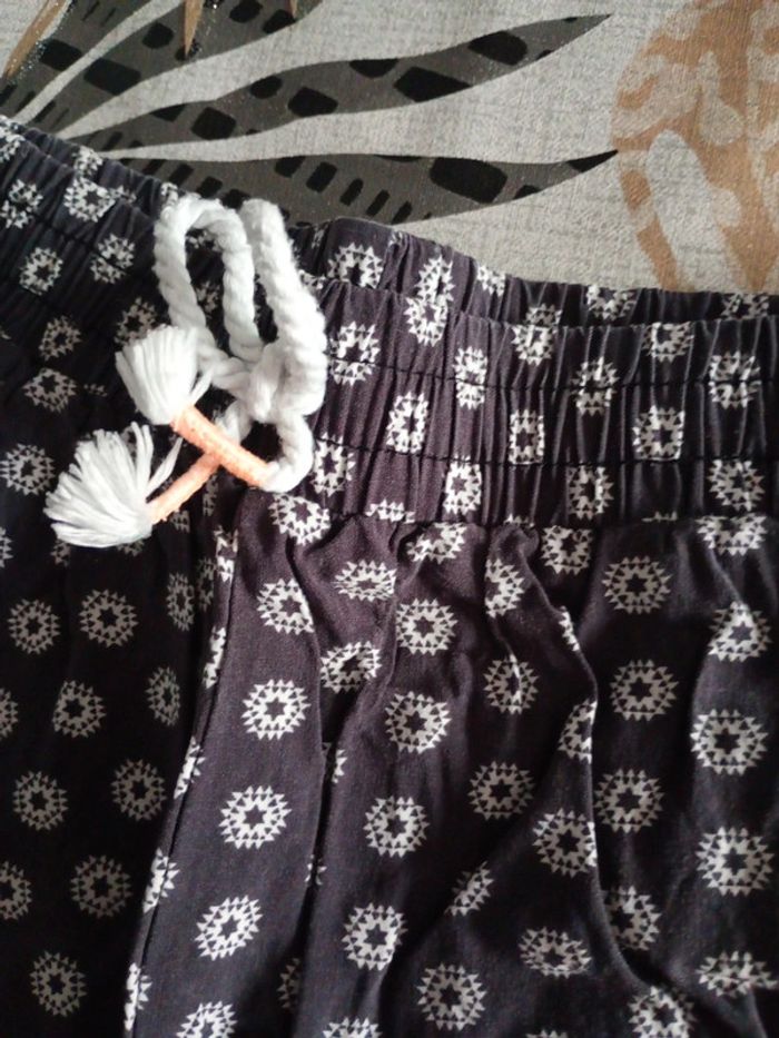 Pantalon fin été gris motif étoile fille 6 ans Gémo - photo numéro 5