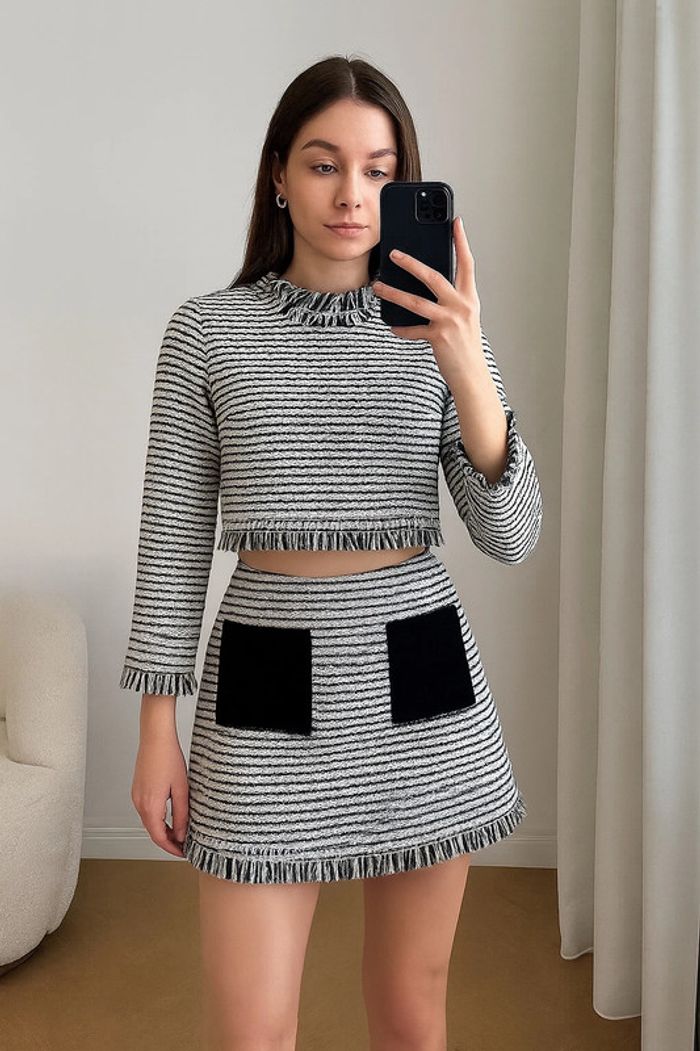 Ensemble chic crop top + minijupe Wild Pony X Tilli – Taille 36