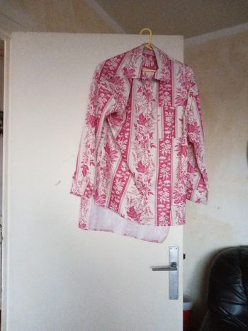 🧥 chemisier a fleurs rose 🧥