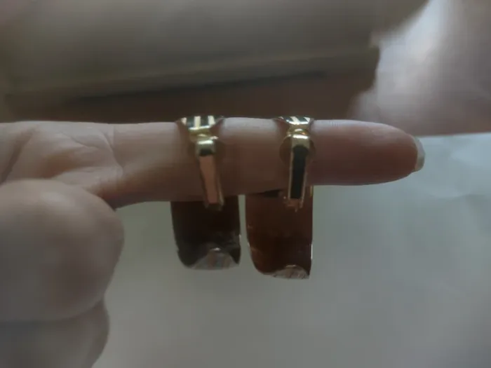 Paire Créole clips vintage - photo numéro 5