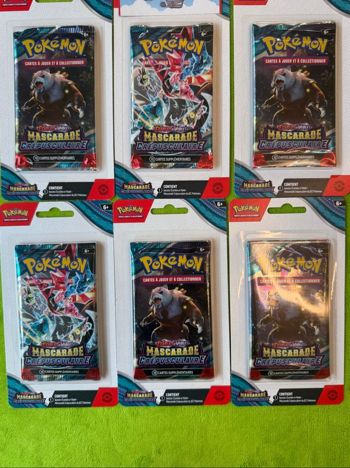 Lot de 9 Blisters Booster Mascarade Crépusculaire EV06 Neuf et Scellé - photo numéro 2