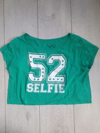 T-shirt Crop Top Vert