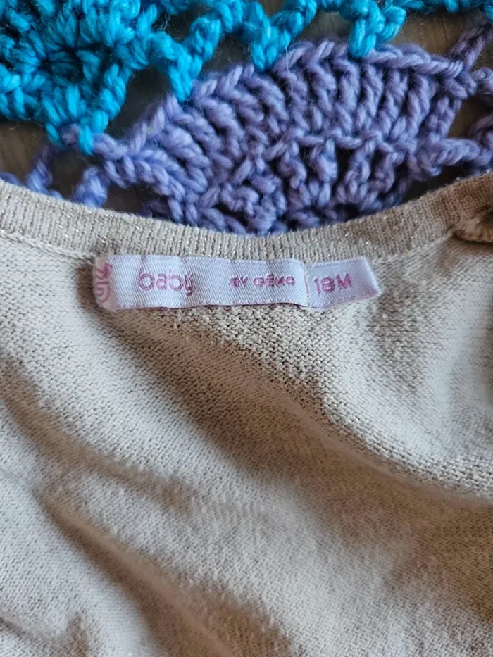 Gilet doré gemo 18 mois - photo numéro 2