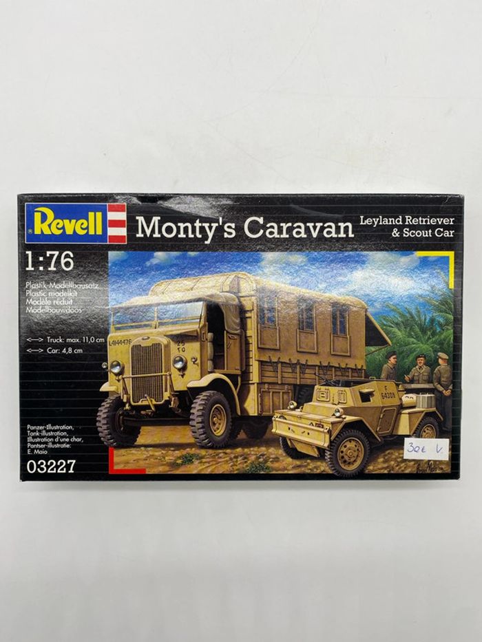 Maquette Revell monty’s caravan leyland retriever & scout car