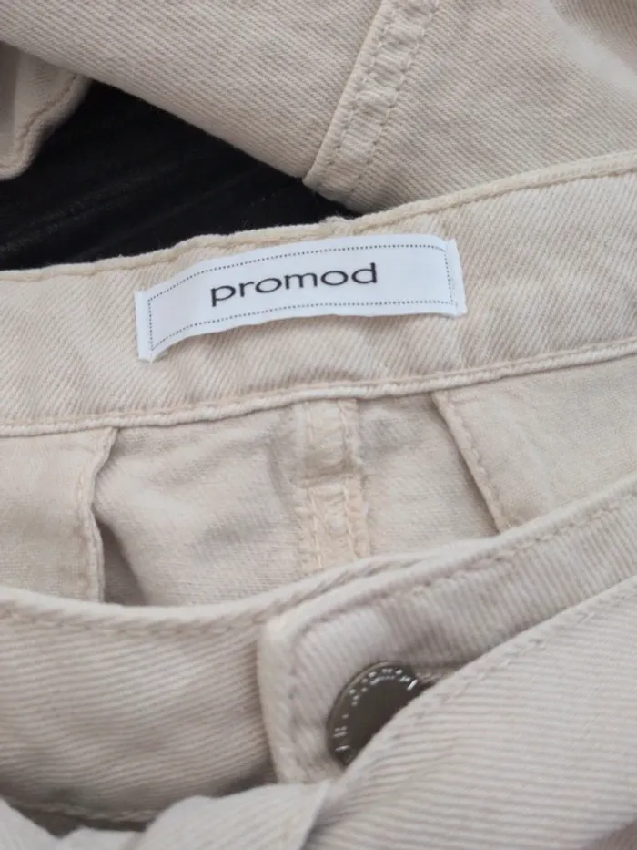 Pantalon large baggy Promod – Taille 44 – Beige - photo numéro 4
