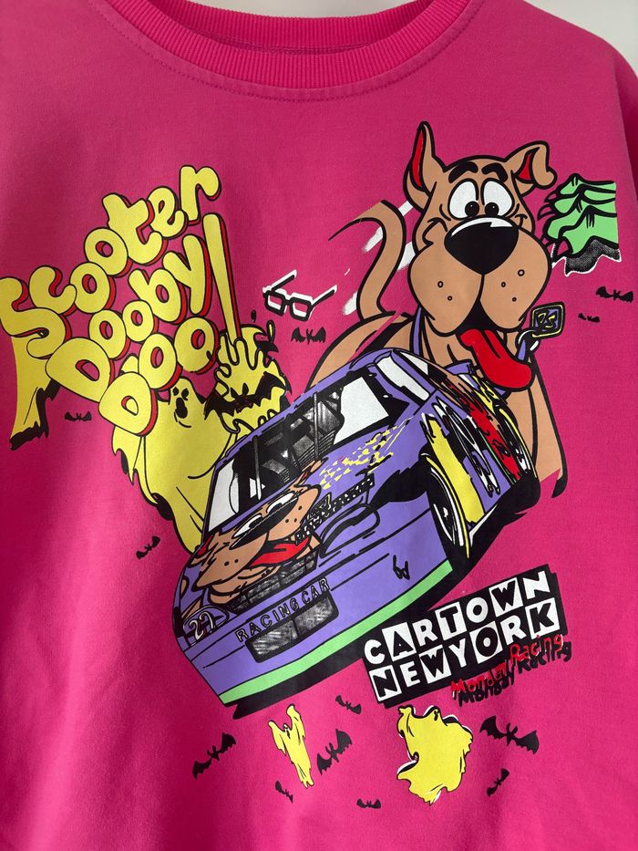 sweat manches longues scooby doo rose - photo numéro 6