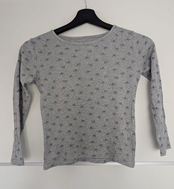 T-shirt gris motifs petits bateaux La Redoute 6/8 ans