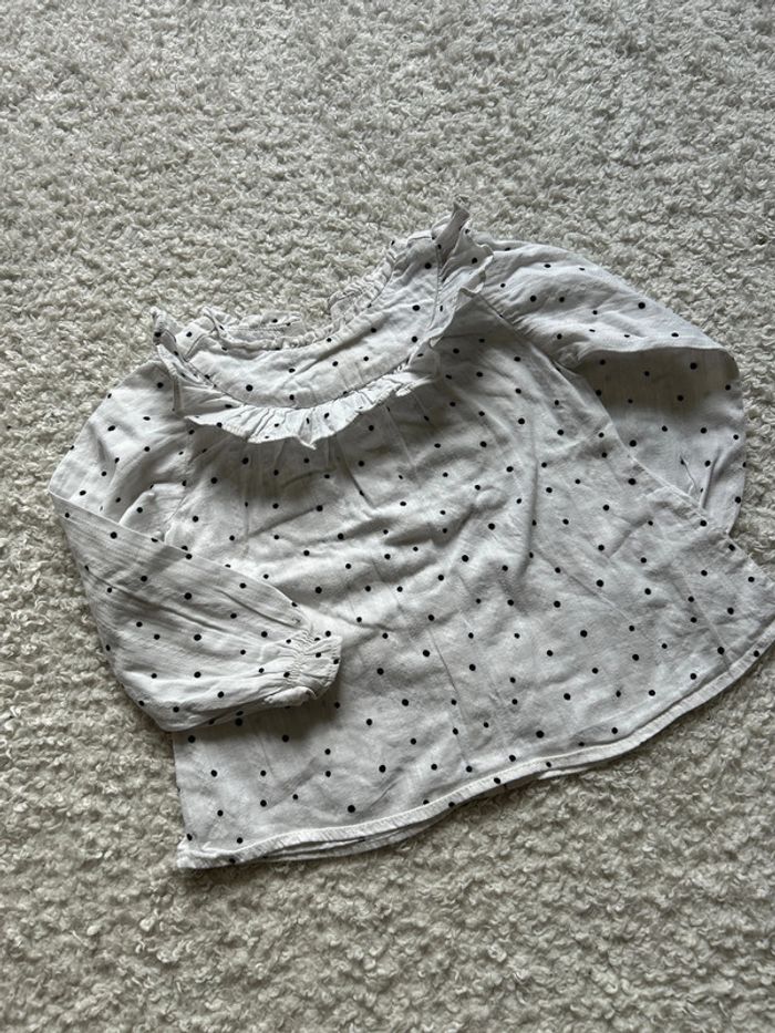Blouse à pois