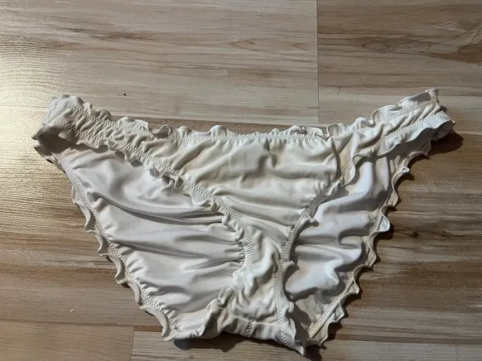 bas de bikini maillot de bain blanc victoria’s secret