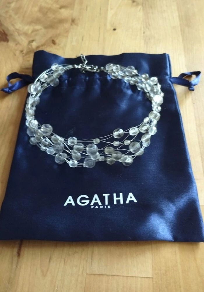 Collier choker perles grises Agatha - photo numéro 7