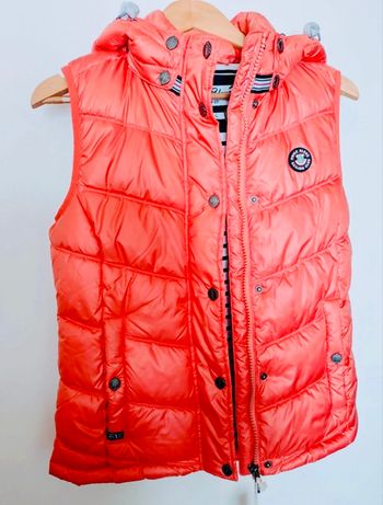 Doudoune Sans Manches corail Neuve Voile bleu Taille S