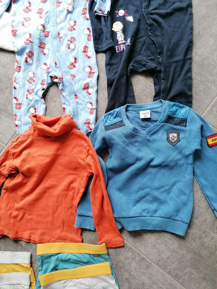Lot 2-3 ans pantalon pyjama tee shirt boxer - photo numéro 3