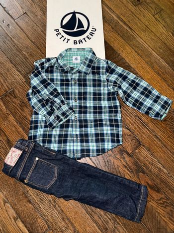 Ensemble petit bateau 12 mois