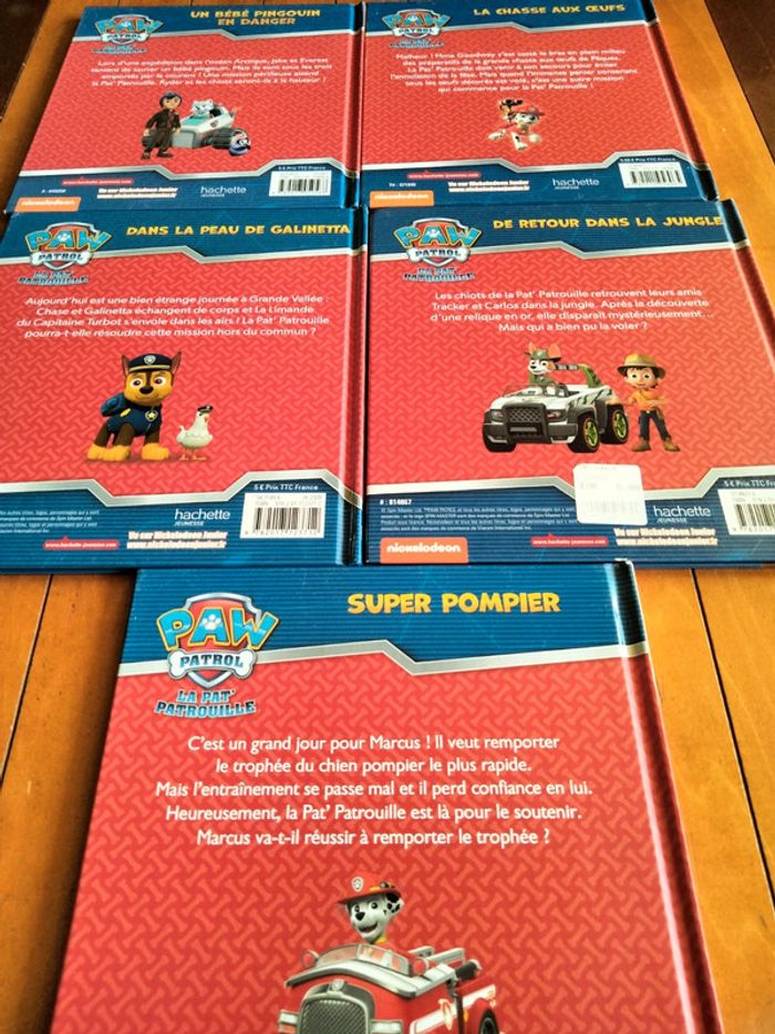 Lot de 5 livres paw patrol nickelodeon hachette jeunesse - photo numéro 3