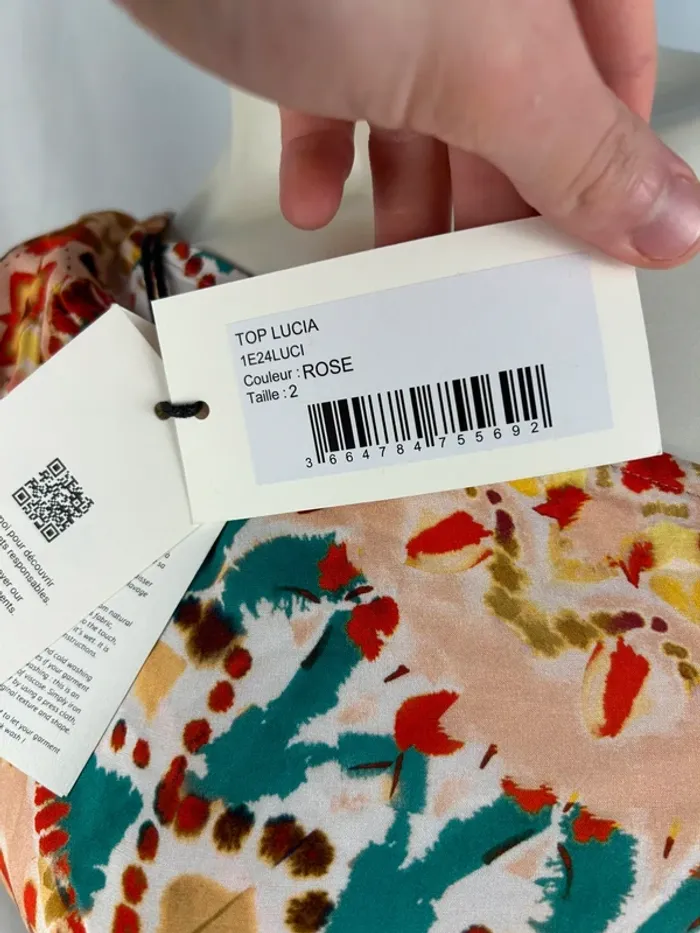 Top Court Rose Ba&sh T.2 / M neuf - photo numéro 4