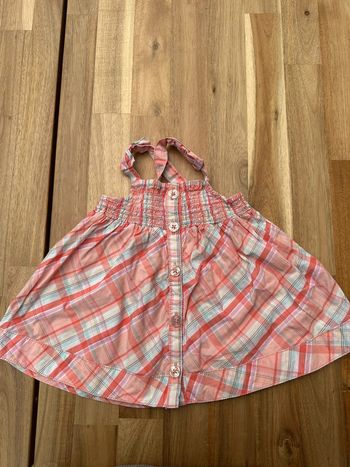 Robe Vichy abricot
