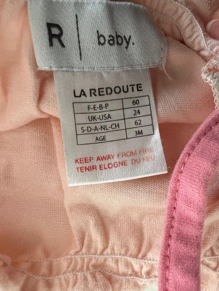 Lot de 2 hauts La Redoute taille 3M /60cm - photo numéro 2