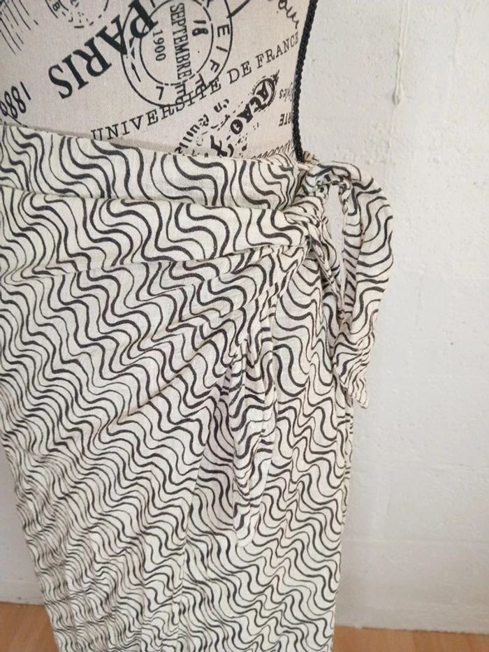 🖤 Jupe longue nouée Pull&Bear – Taille S – 100% coton – Très bon état - photo numéro 6