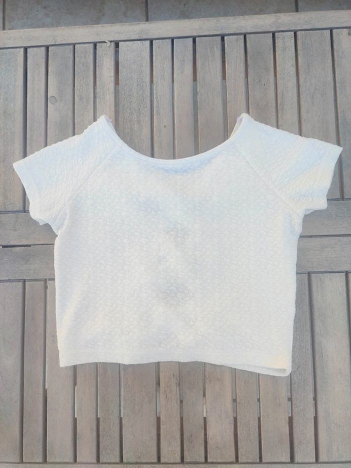 Crop top blanc