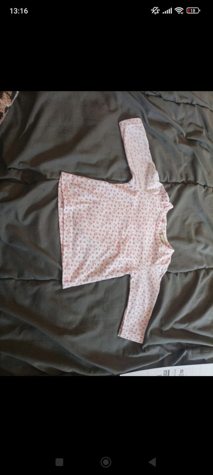 Lot de tee shirt bébé fille