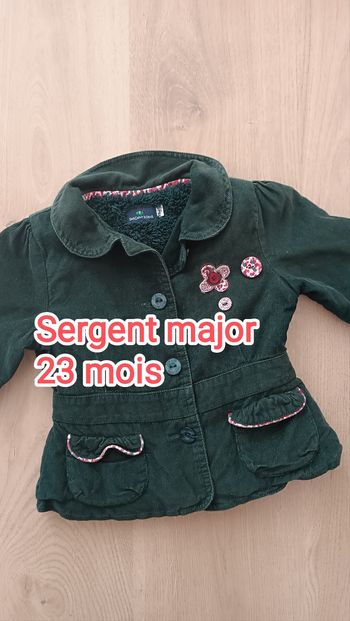 Veste Sergent Major 23 mois