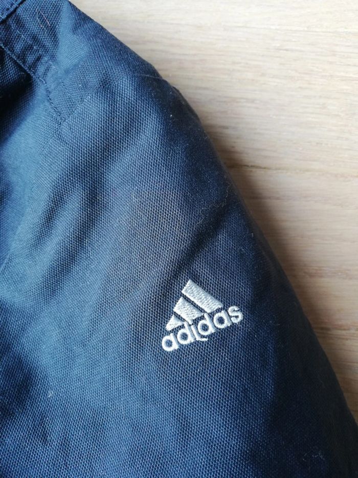 Long manteau veste Adidas vintage y2k gris capuche taille 36 femme - photo numéro 15
