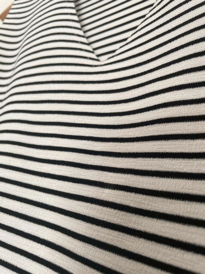 Débardeur marinière noire et blanche - photo numéro 2